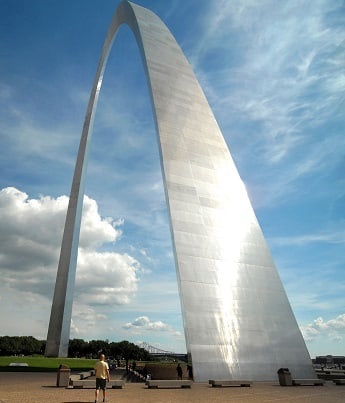 The Gateway Arch in Saint Louis Missouri