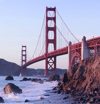 The Golden Gate Bridge in San Francisco