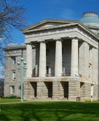 North Carolina State Capital building in Raleigh