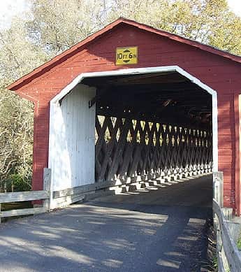 The Silk Road Covered Bridge in Bennington VT