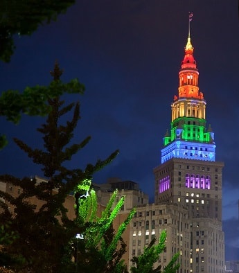 The Terminal Tower in Cleveland, Ohio